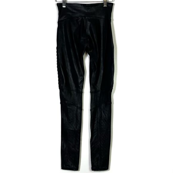 SPANX Moto Faux Leather Leggings Size Small EUC - Picture 7 of 8